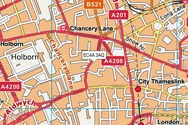 EC4A 3AQ map - OS VectorMap District (Ordnance Survey) EC4A 3AQ map - OS VectorMap District (Ordnance Survey)