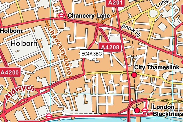 EC4A 3BG map - OS VectorMap District (Ordnance Survey) EC4A 3BG map - OS VectorMap District (Ordnance Survey)