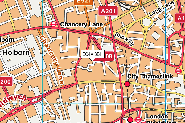 EC4A 3BH map - OS VectorMap District (Ordnance Survey) EC4A 3BH map - OS VectorMap District (Ordnance Survey)