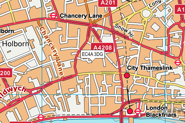 EC4A 3DG map - OS VectorMap District (Ordnance Survey) EC4A 3DG map - OS VectorMap District (Ordnance Survey)