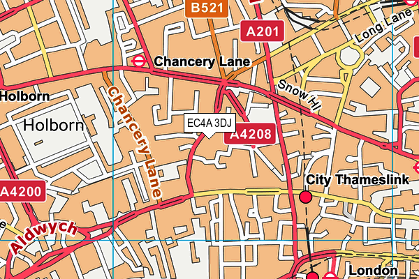 EC4A 3DJ map - OS VectorMap District (Ordnance Survey) EC4A 3DJ map - OS VectorMap District (Ordnance Survey)