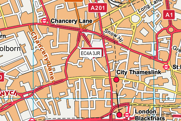 EC4A 3JR map - OS VectorMap District (Ordnance Survey) EC4A 3JR map - OS VectorMap District (Ordnance Survey)