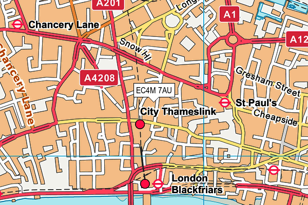 EC4M 7AU map - OS VectorMap District (Ordnance Survey) EC4M 7AU map - OS VectorMap District (Ordnance Survey)