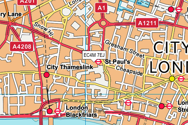 EC4M 7EJ map - OS VectorMap District (Ordnance Survey) EC4M 7EJ map - OS VectorMap District (Ordnance Survey)