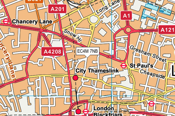 EC4M 7NB map - OS VectorMap District (Ordnance Survey) EC4M 7NB map - OS VectorMap District (Ordnance Survey)