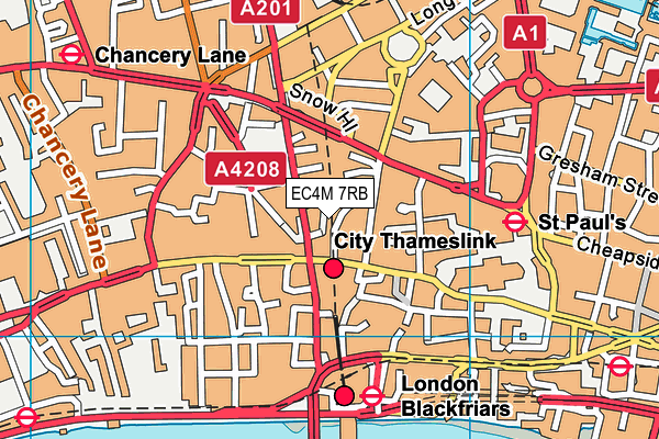 EC4M 7RB map - OS VectorMap District (Ordnance Survey) EC4M 7RB map - OS VectorMap District (Ordnance Survey)
