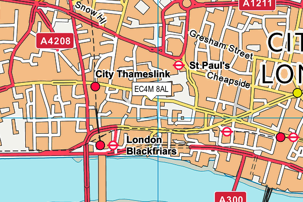 EC4M 8AL map - OS VectorMap District (Ordnance Survey) EC4M 8AL map - OS VectorMap District (Ordnance Survey)