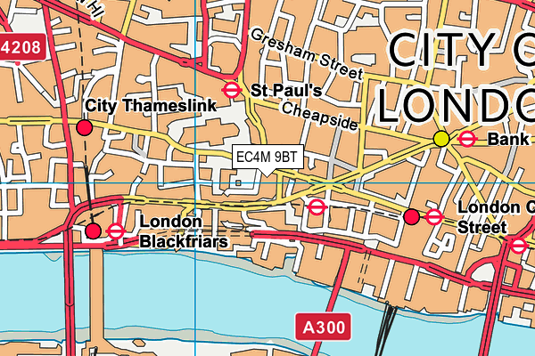 EC4M 9BT map - OS VectorMap District (Ordnance Survey) EC4M 9BT map - OS VectorMap District (Ordnance Survey)