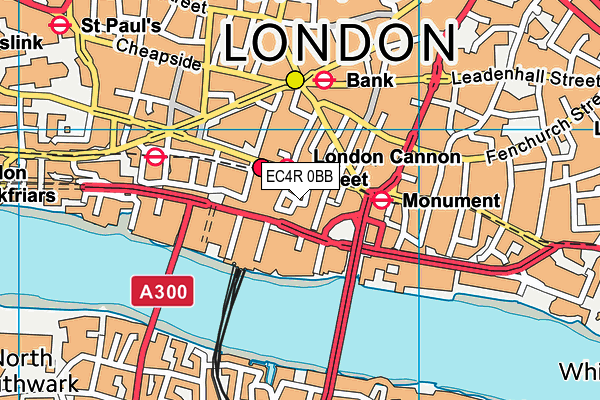 EC4R 0BB map - OS VectorMap District (Ordnance Survey) EC4R 0BB map - OS VectorMap District (Ordnance Survey)