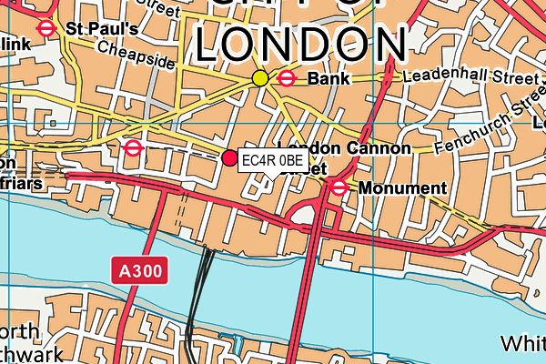 EC4R 0BE map - OS VectorMap District (Ordnance Survey) EC4R 0BE map - OS VectorMap District (Ordnance Survey)