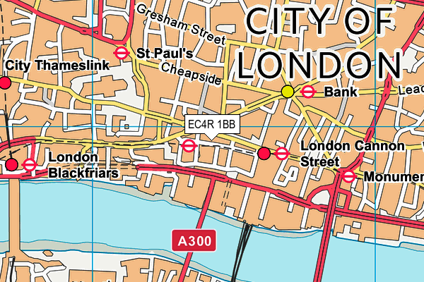 EC4R 1BB map - OS VectorMap District (Ordnance Survey) EC4R 1BB map - OS VectorMap District (Ordnance Survey)