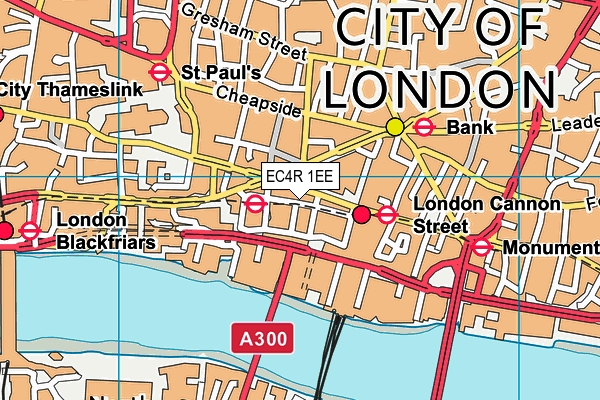EC4R 1EE map - OS VectorMap District (Ordnance Survey) EC4R 1EE map - OS VectorMap District (Ordnance Survey)