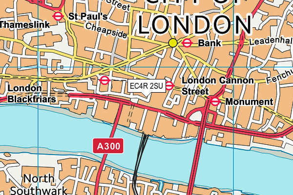 EC4R 2SU map - OS VectorMap District (Ordnance Survey) EC4R 2SU map - OS VectorMap District (Ordnance Survey)