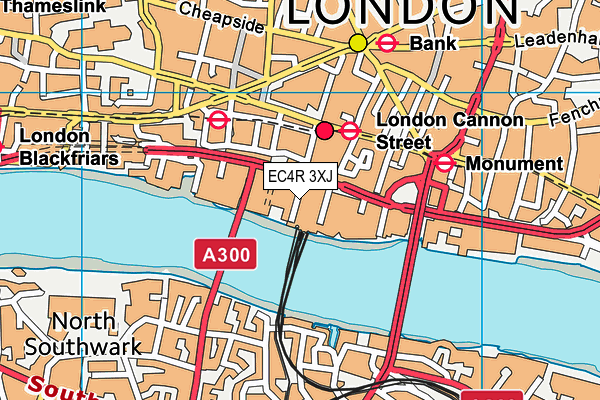 EC4R 3XJ map - OS VectorMap District (Ordnance Survey) EC4R 3XJ map - OS VectorMap District (Ordnance Survey)