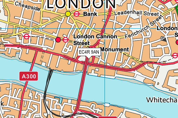 EC4R 9AN map - OS VectorMap District (Ordnance Survey) EC4R 9AN map - OS VectorMap District (Ordnance Survey)