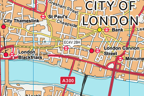 EC4V 2BH map - OS VectorMap District (Ordnance Survey) EC4V 2BH map - OS VectorMap District (Ordnance Survey)