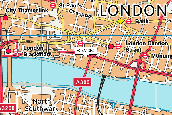EC4V 3BG map - OS VectorMap District (Ordnance Survey) EC4V 3BG map - OS VectorMap District (Ordnance Survey)