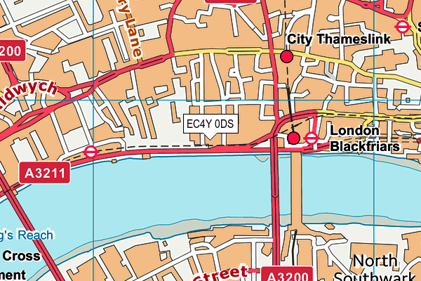 EC4Y 0DS map - OS VectorMap District (Ordnance Survey) EC4Y 0DS map - OS VectorMap District (Ordnance Survey)