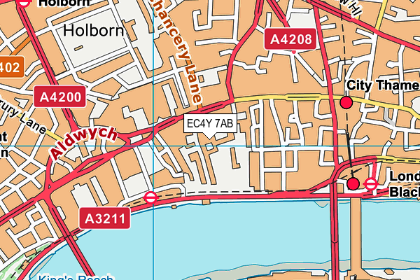 EC4Y 7AB map - OS VectorMap District (Ordnance Survey) EC4Y 7AB map - OS VectorMap District (Ordnance Survey)