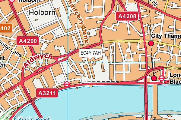 EC4Y 7AH map - OS VectorMap District (Ordnance Survey) EC4Y 7AH map - OS VectorMap District (Ordnance Survey)