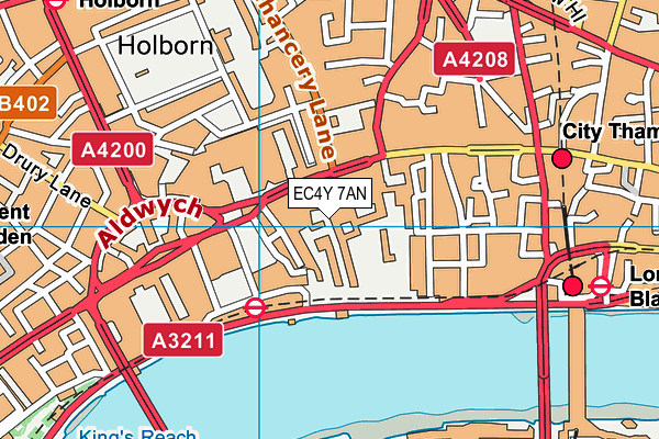 EC4Y 7AN map - OS VectorMap District (Ordnance Survey) EC4Y 7AN map - OS VectorMap District (Ordnance Survey)