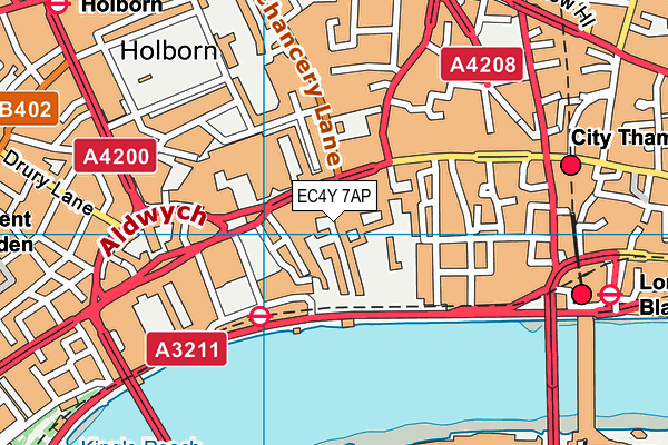 EC4Y 7AP map - OS VectorMap District (Ordnance Survey) EC4Y 7AP map - OS VectorMap District (Ordnance Survey)
