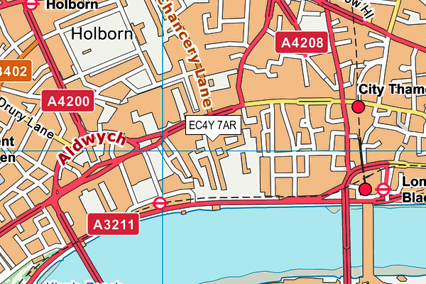 EC4Y 7AR map - OS VectorMap District (Ordnance Survey) EC4Y 7AR map - OS VectorMap District (Ordnance Survey)