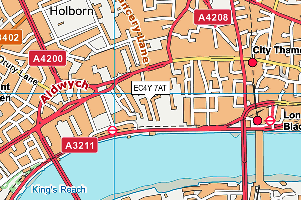 EC4Y 7AT map - OS VectorMap District (Ordnance Survey) EC4Y 7AT map - OS VectorMap District (Ordnance Survey)