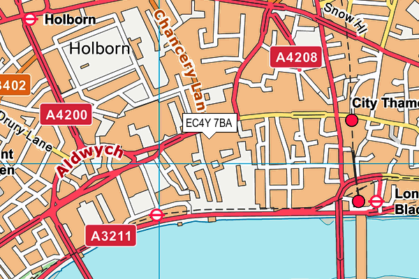 EC4Y 7BA map - OS VectorMap District (Ordnance Survey) EC4Y 7BA map - OS VectorMap District (Ordnance Survey)