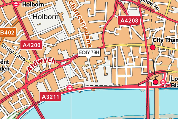 EC4Y 7BH map - OS VectorMap District (Ordnance Survey) EC4Y 7BH map - OS VectorMap District (Ordnance Survey)