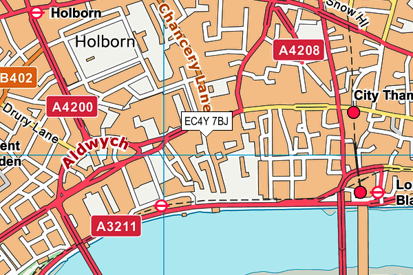 EC4Y 7BJ map - OS VectorMap District (Ordnance Survey) EC4Y 7BJ map - OS VectorMap District (Ordnance Survey)