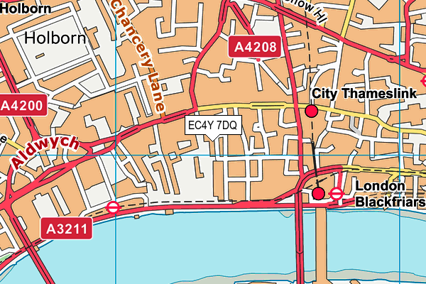 EC4Y 7DQ map - OS VectorMap District (Ordnance Survey) EC4Y 7DQ map - OS VectorMap District (Ordnance Survey)