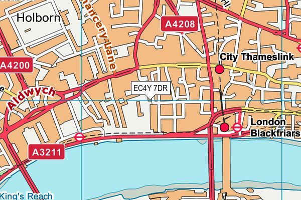 EC4Y 7DR map - OS VectorMap District (Ordnance Survey) EC4Y 7DR map - OS VectorMap District (Ordnance Survey)