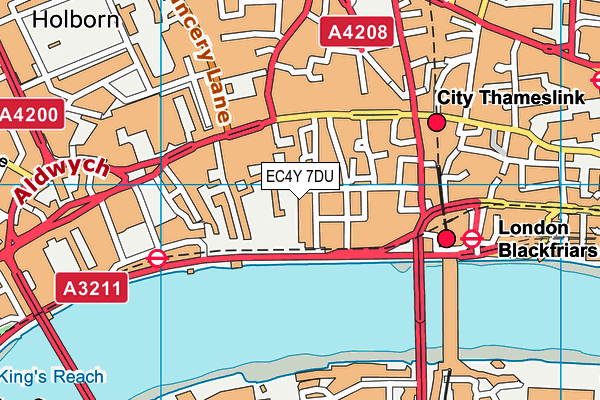 EC4Y 7DU map - OS VectorMap District (Ordnance Survey) EC4Y 7DU map - OS VectorMap District (Ordnance Survey)