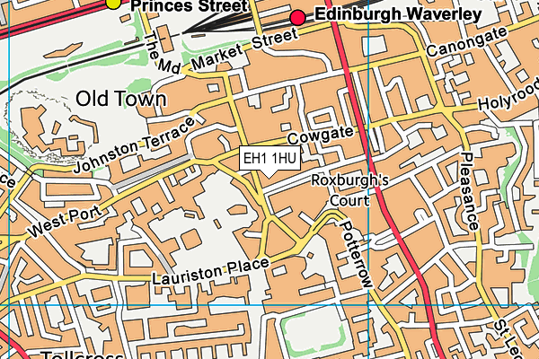 EH1 1HU map - OS VectorMap District (Ordnance Survey) EH1 1HU map - OS VectorMap District (Ordnance Survey)