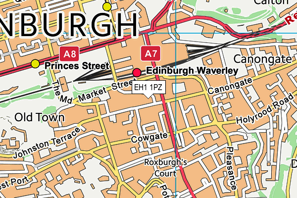 EH1 1PZ map - OS VectorMap District (Ordnance Survey) EH1 1PZ map - OS VectorMap District (Ordnance Survey)