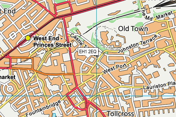 EH1 2EQ map - OS VectorMap District (Ordnance Survey) EH1 2EQ map - OS VectorMap District (Ordnance Survey)