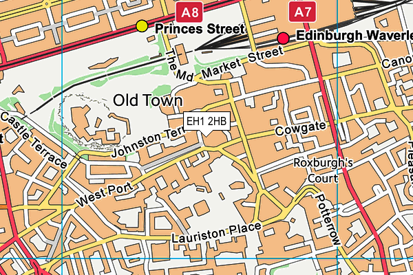 EH1 2HB map - OS VectorMap District (Ordnance Survey) EH1 2HB map - OS VectorMap District (Ordnance Survey)
