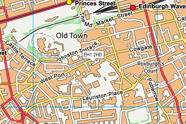 EH1 2HD map - OS VectorMap District (Ordnance Survey) EH1 2HD map - OS VectorMap District (Ordnance Survey)