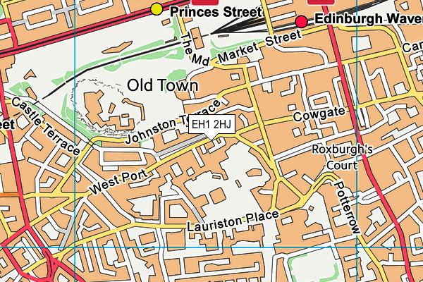 EH1 2HJ map - OS VectorMap District (Ordnance Survey) EH1 2HJ map - OS VectorMap District (Ordnance Survey)