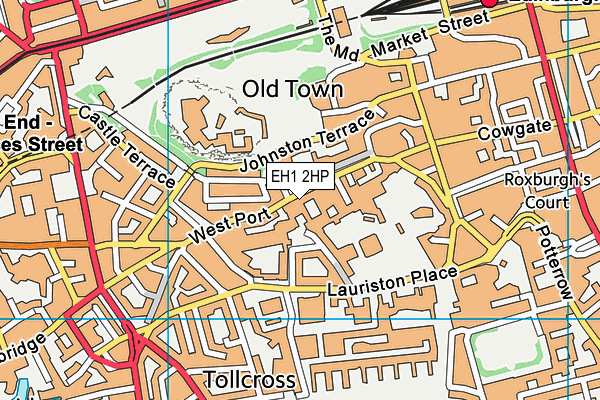 EH1 2HP map - OS VectorMap District (Ordnance Survey) EH1 2HP map - OS VectorMap District (Ordnance Survey)