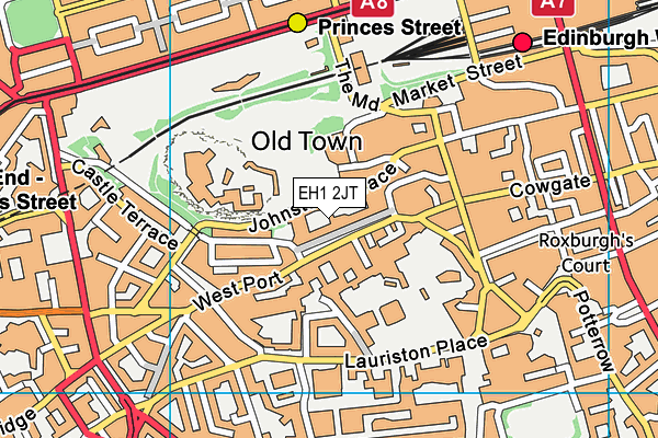 EH1 2JT map - OS VectorMap District (Ordnance Survey) EH1 2JT map - OS VectorMap District (Ordnance Survey)