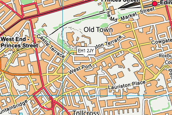 EH1 2JY map - OS VectorMap District (Ordnance Survey) EH1 2JY map - OS VectorMap District (Ordnance Survey)