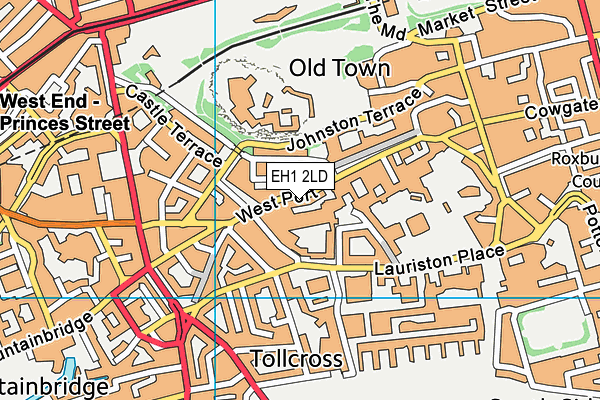 EH1 2LD map - OS VectorMap District (Ordnance Survey) EH1 2LD map - OS VectorMap District (Ordnance Survey)