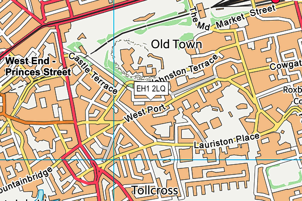 EH1 2LQ map - OS VectorMap District (Ordnance Survey) EH1 2LQ map - OS VectorMap District (Ordnance Survey)