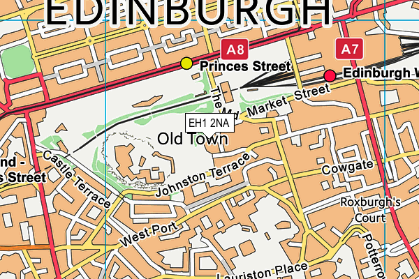 EH1 2NA map - OS VectorMap District (Ordnance Survey) EH1 2NA map - OS VectorMap District (Ordnance Survey)
