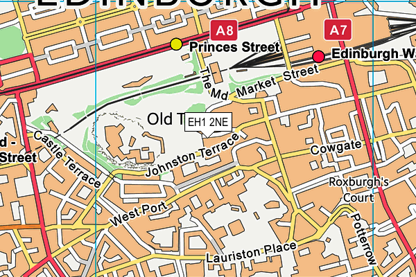 EH1 2NE map - OS VectorMap District (Ordnance Survey) EH1 2NE map - OS VectorMap District (Ordnance Survey)