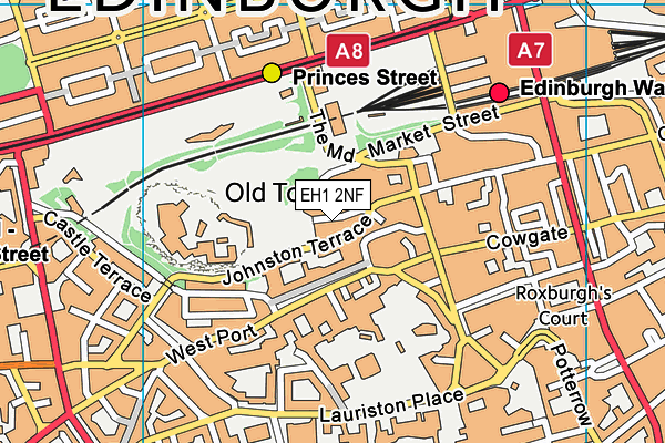 EH1 2NF map - OS VectorMap District (Ordnance Survey) EH1 2NF map - OS VectorMap District (Ordnance Survey)