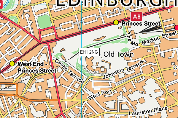 EH1 2NG map - OS VectorMap District (Ordnance Survey) EH1 2NG map - OS VectorMap District (Ordnance Survey)