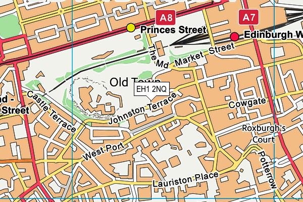 EH1 2NQ map - OS VectorMap District (Ordnance Survey) EH1 2NQ map - OS VectorMap District (Ordnance Survey)
